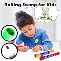 Thumbnail for FUNBLAST 2 IN 1 ROLLER STAMPER MARKER FOR KIDS