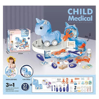 Thumbnail for 3 IN 1 CHILD MEDICAL PLAY SET - 27 PCS