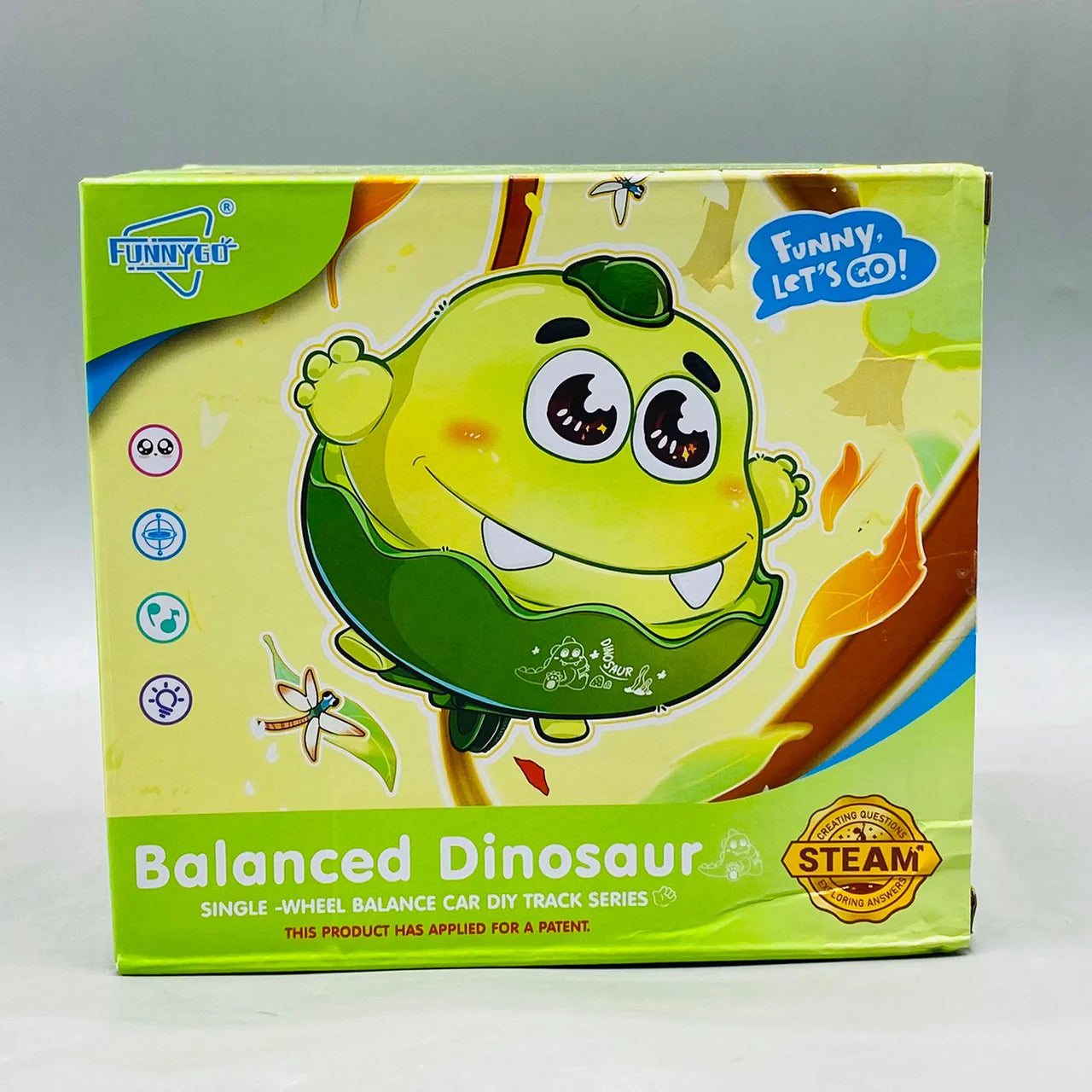 DIY SINGLE WHEEL DINOSAUR BALANCE CAR WITH LIGHT AND SOUND