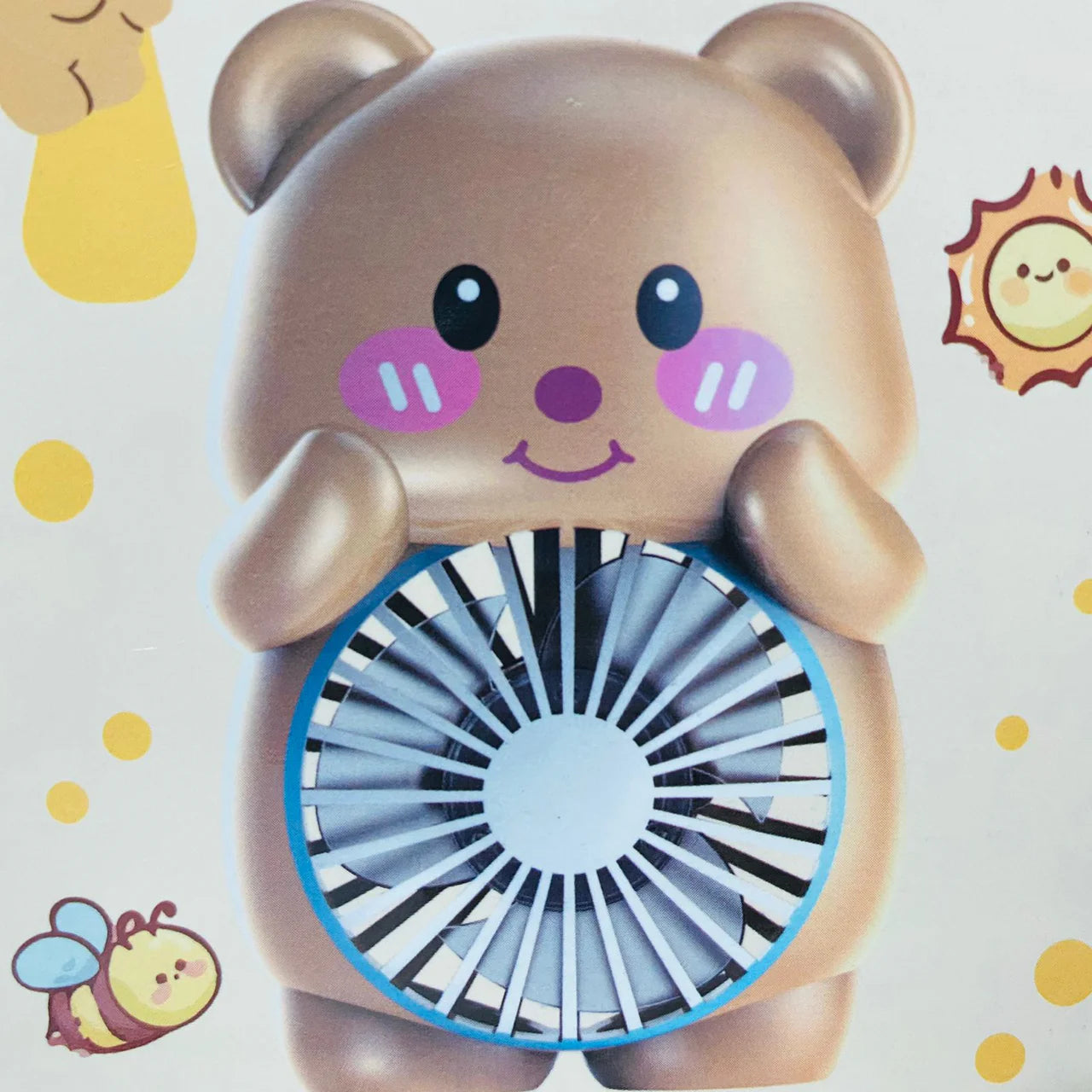 BEAR PORTABLE SIDE TABLE CHARGING MINI HAND FAN