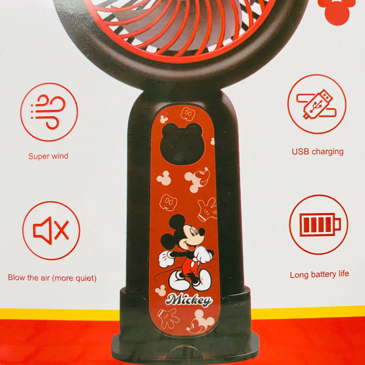 MICKEY MOUSE PORTABLE CHARGING MINI HAND FAN