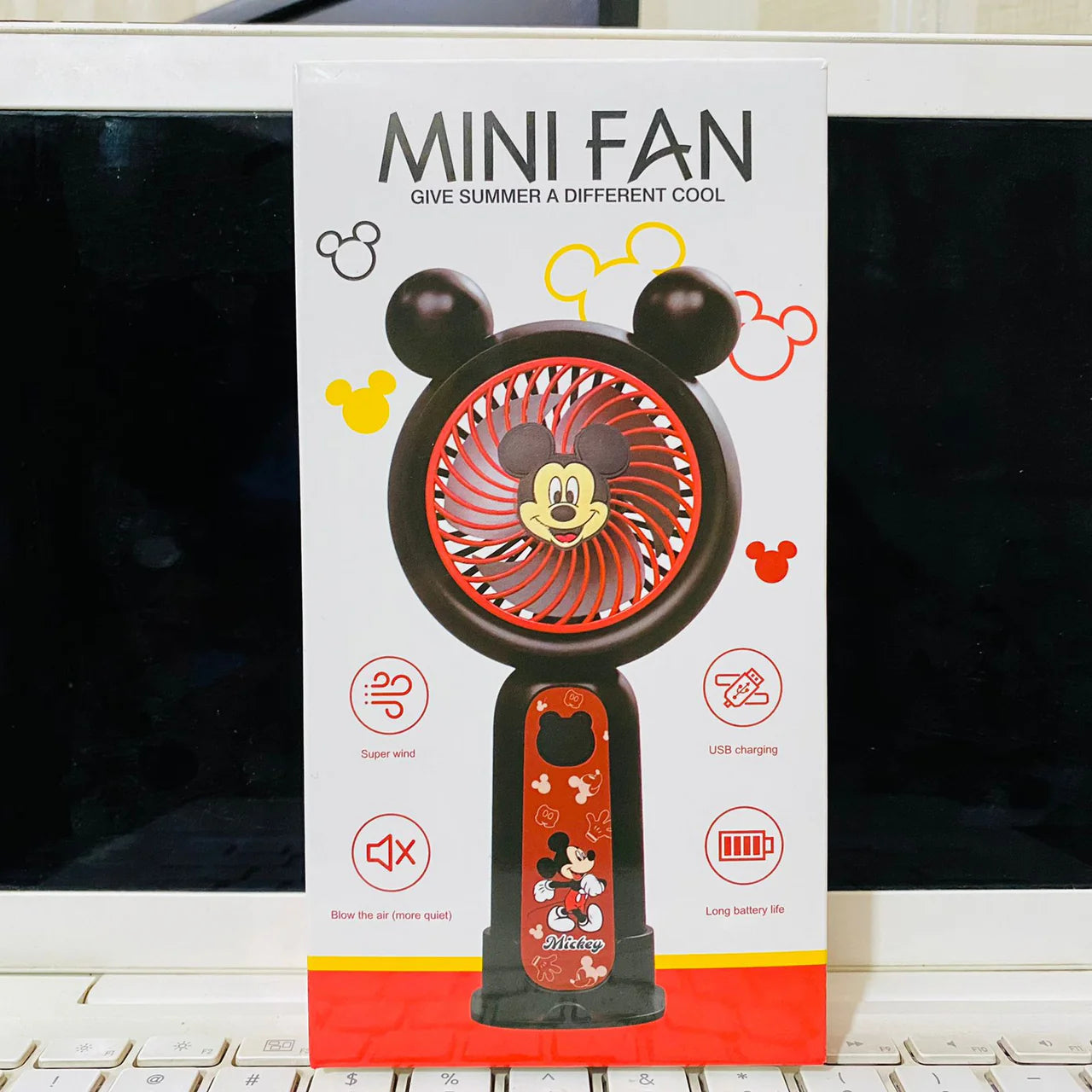 MICKEY MOUSE PORTABLE CHARGING MINI HAND FAN