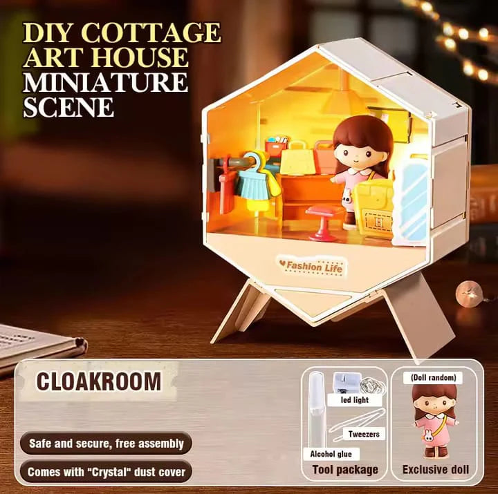 6 IN 1 DIY MINI CREATIVE DOLL HOUSE