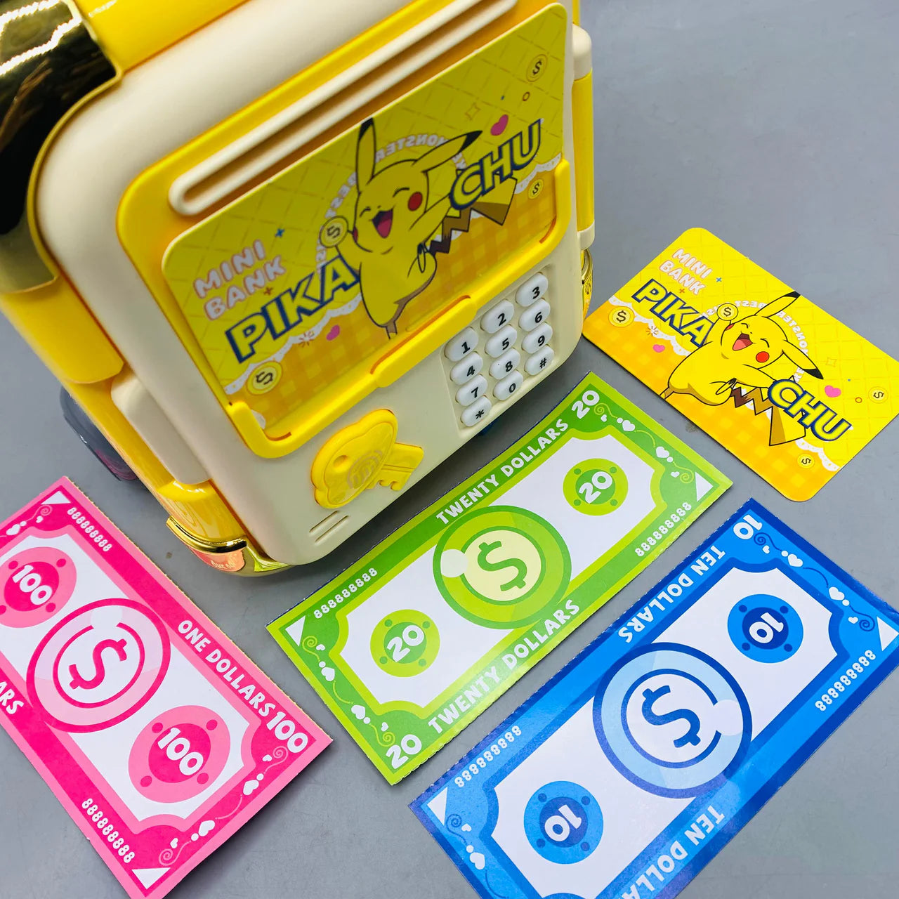 PIKACHU MONEY ATM MACHINE WITH TROLLY