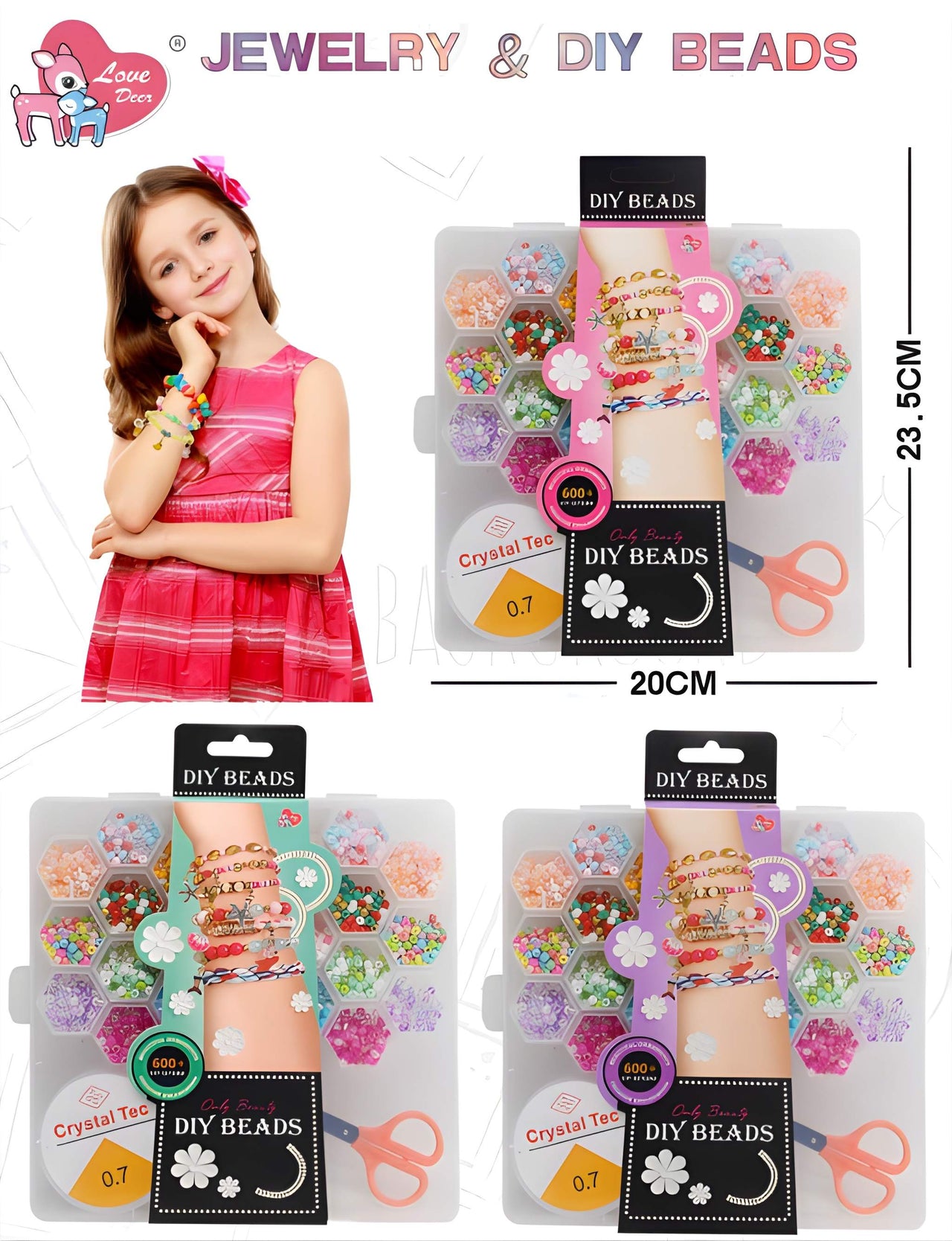 DIY JEWEL BEADS BOX FOR GIRLS