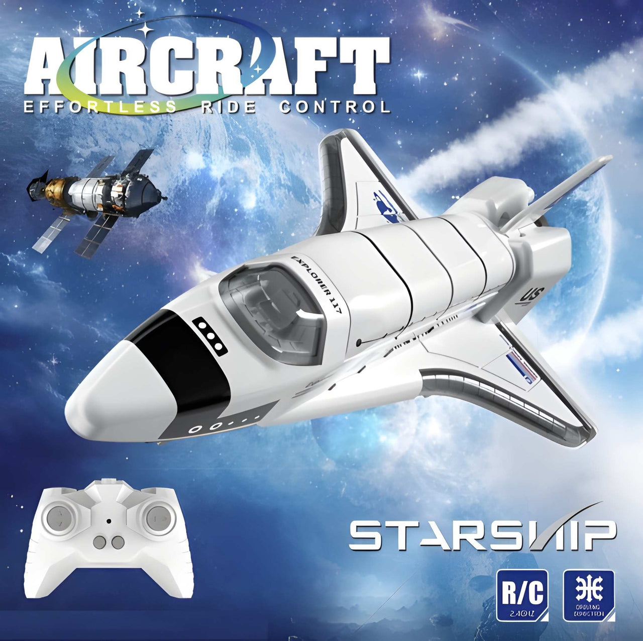 (4CH) STARSHIP R/C SPACE EXPLORER AIRCRAFT WITH LIGHT