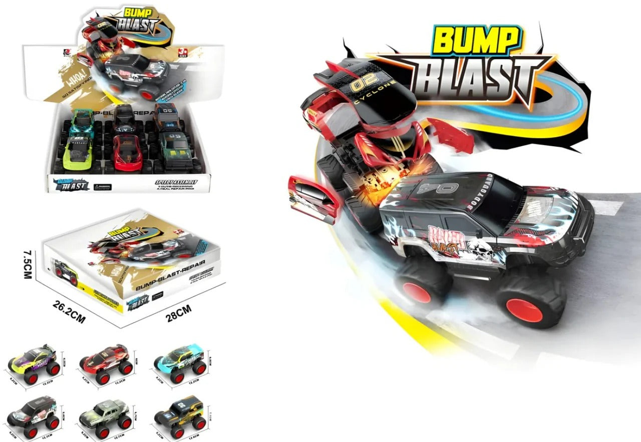 BUMP BLAST PULL BACK DINKI CAR FOR KIDS PACK OF 1