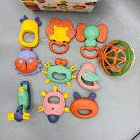 Thumbnail for 10 PIECES BABY SILICONE RATTEL SET GIFT WITH BOX
