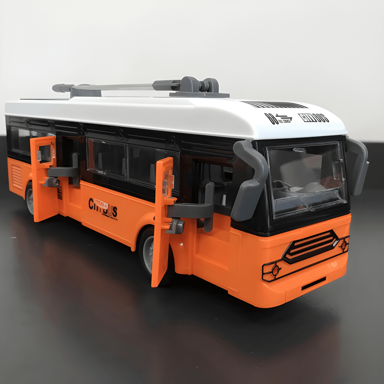 RC CITY DOUBLE DECKER BUS WITH MUSIC AND LIGHTS    ( PACK OF 1 )