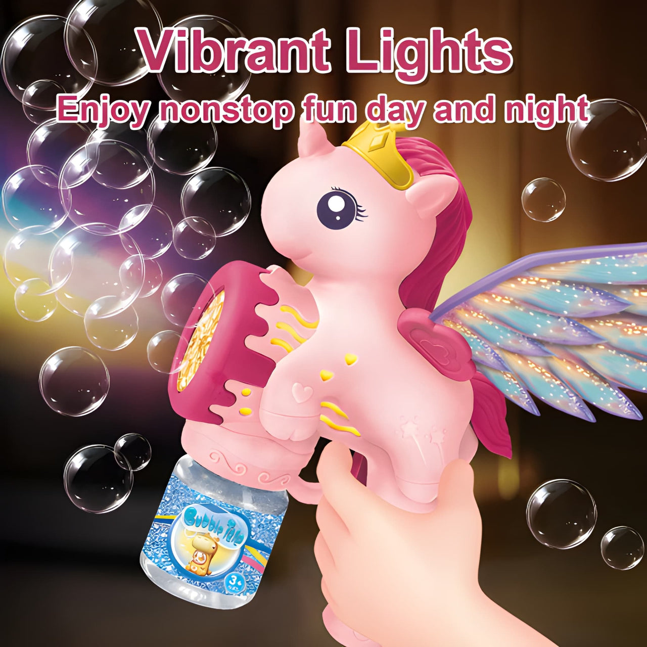 ELECTRIC STAY MAGICAL BUBBLE UNICORNS - LIGHTS MUSIC & FUN
