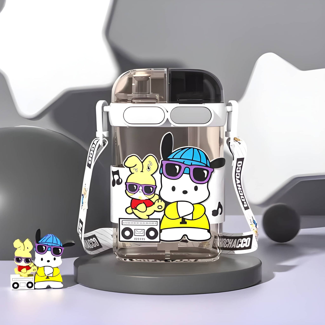 KAWAII DOUBLE POUCH – BUNNY  WATER BOTTEL