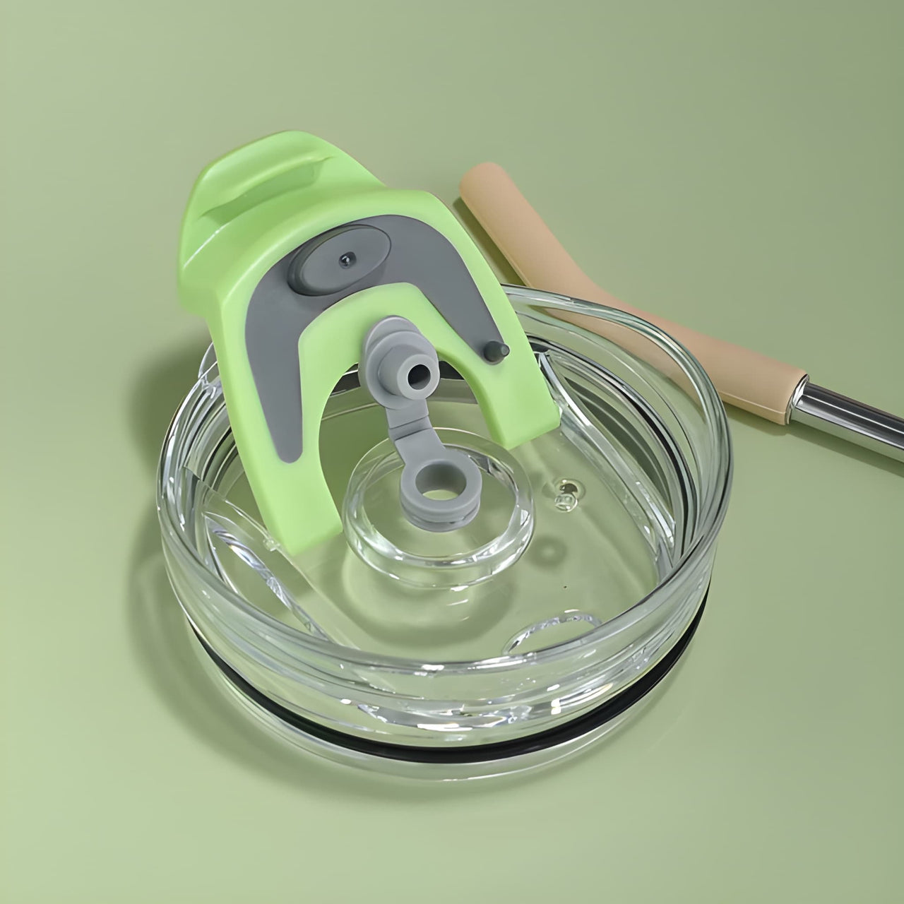 GRADIENT TRAVEL TUMBLER WITH HANDLE & STRAW