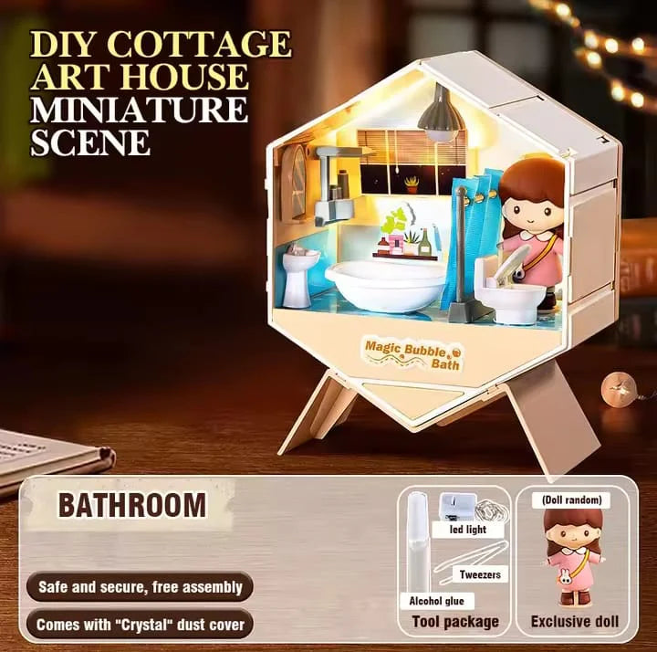 6 IN 1 DIY MINI CREATIVE DOLL HOUSE