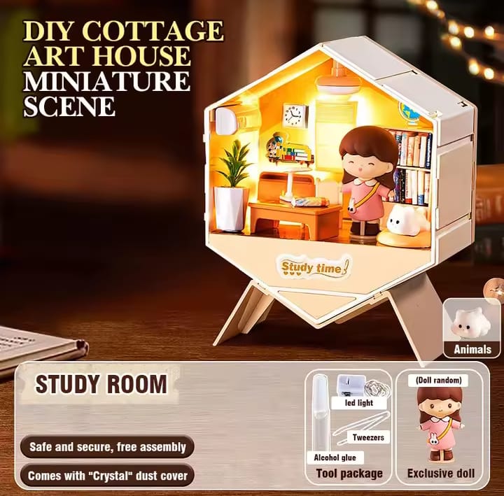 6 IN 1 DIY MINI CREATIVE DOLL HOUSE