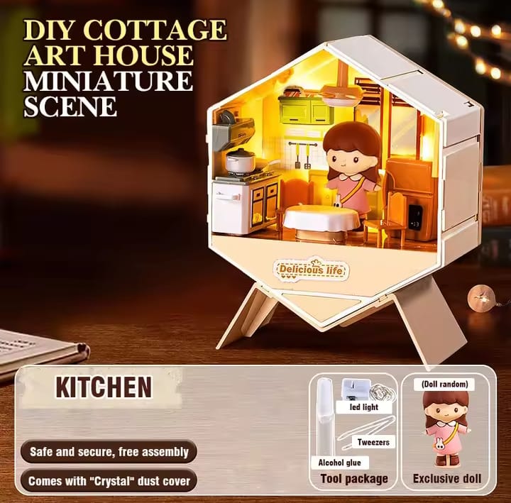 6 IN 1 DIY MINI CREATIVE DOLL HOUSE