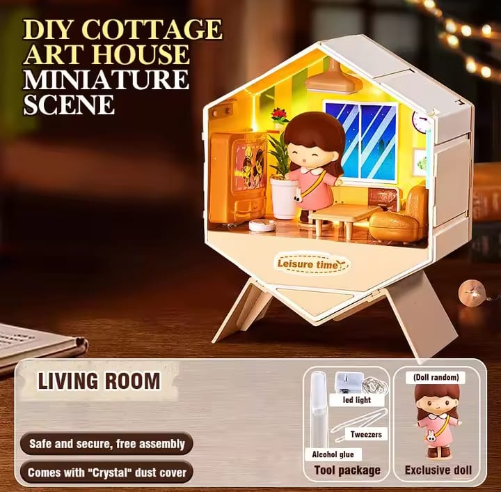 6 IN 1 DIY MINI CREATIVE DOLL HOUSE
