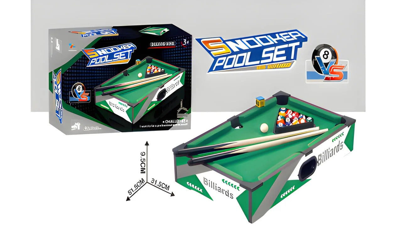 MINI BILLIARDS TABLE - FUN INDOOR GAME FOR KIDS & ADULTS