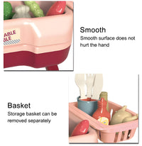 Thumbnail for KIDS VEGETABLE WASHING TABLE WITH WATER FLOW SINK