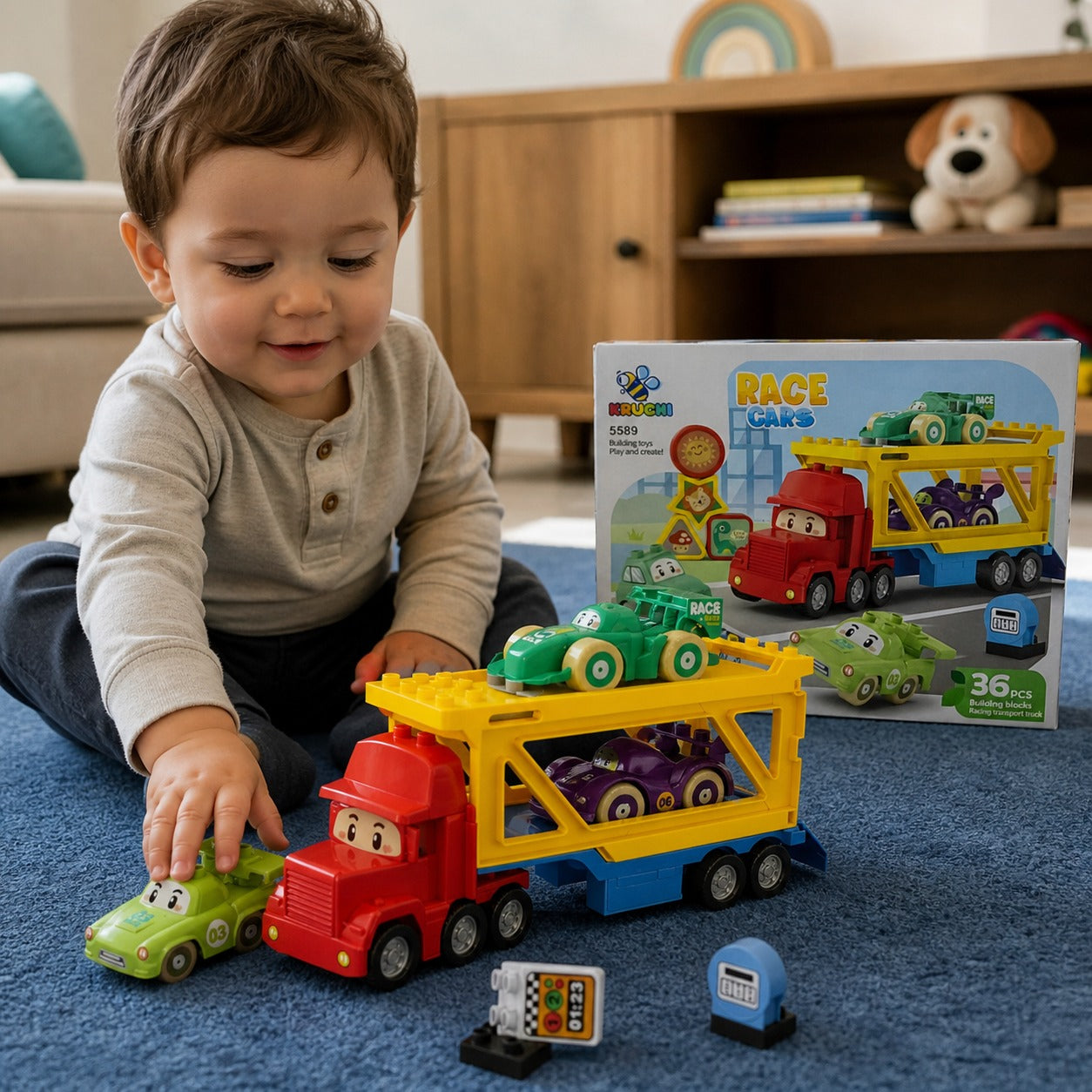 RACING CAR BLOCK SET ( 35 PCS )