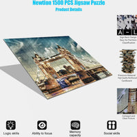 Thumbnail for JIGSAW PUZZLE LONDON TOWER BRIDGE PUZZLE SET - 1500PCS