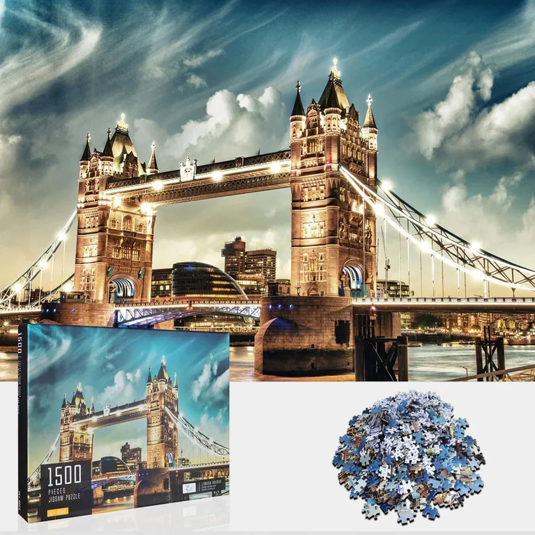 JIGSAW PUZZLE LONDON TOWER BRIDGE PUZZLE SET - 1500PCS