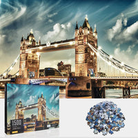Thumbnail for JIGSAW PUZZLE LONDON TOWER BRIDGE PUZZLE SET - 1500PCS