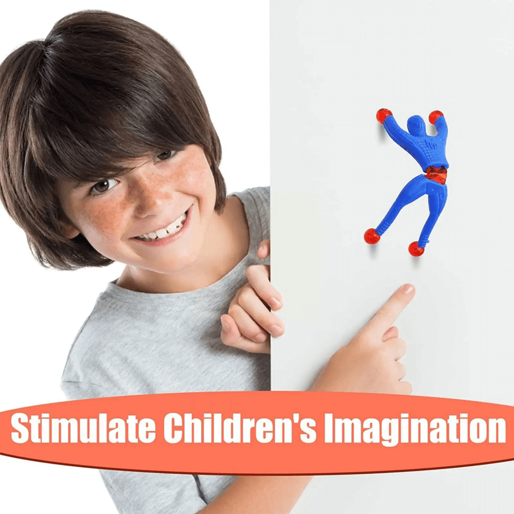 CLIMBING WALL SPIDERS FOR KIDS - 20 PCS