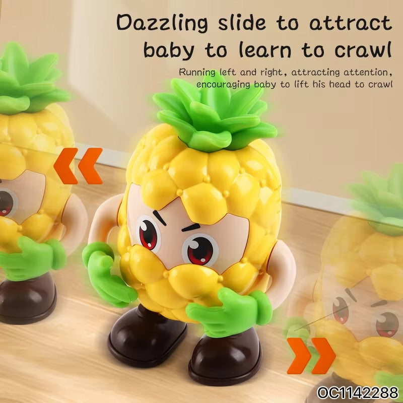 DANCING PINEAPPLE WALKING WITH MUSIC