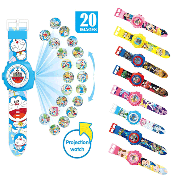 KIDS PREMIUM CARTOON CHARACTERS PROJECTOR WATCH