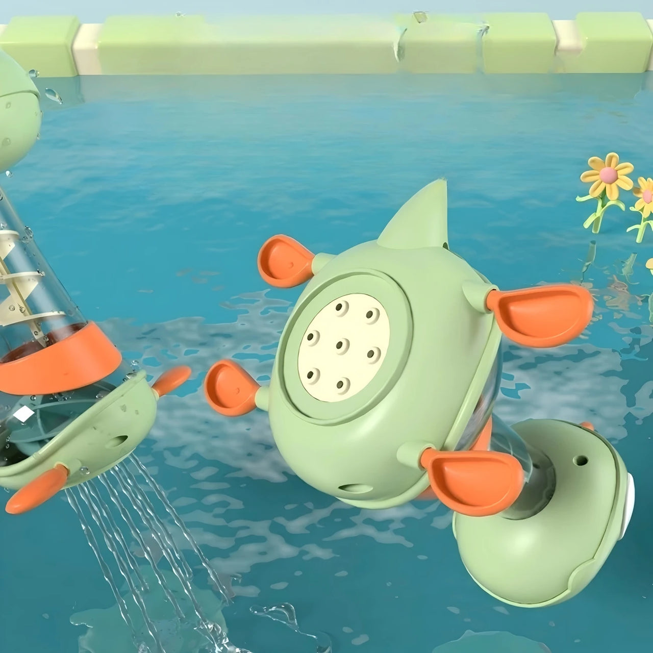 DINOSAUR BABY BATH WATER SPRAY SHOWER