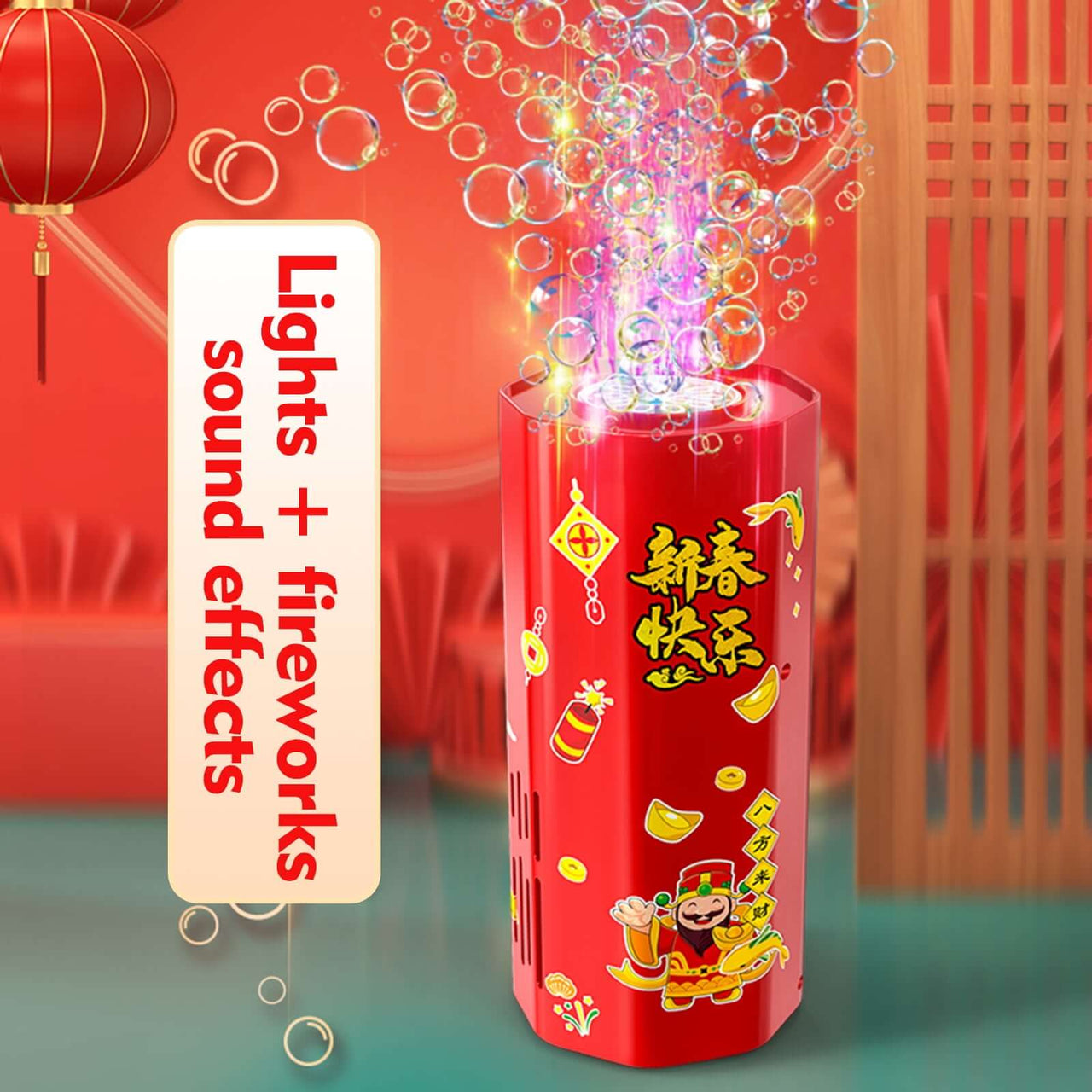 20 HOLE FIREWORKS BUBBLE MACHINE