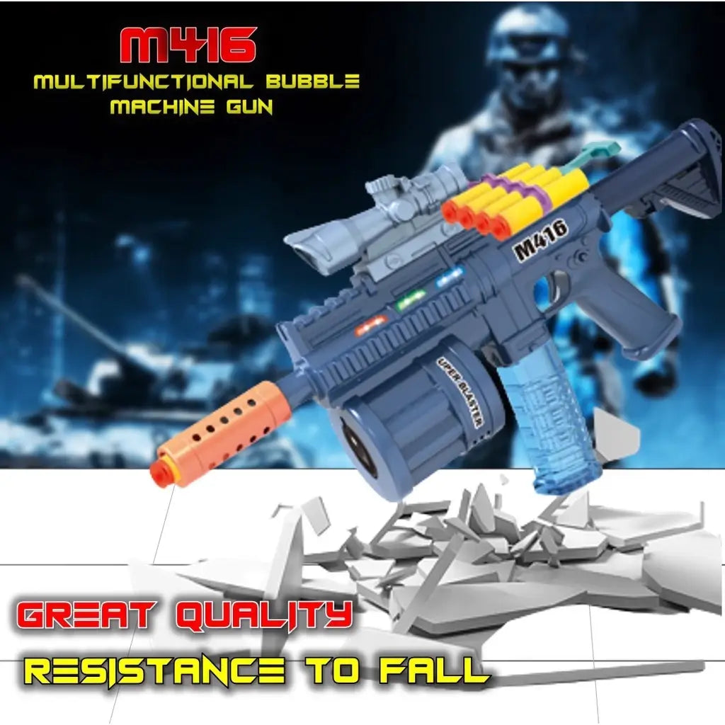 M416 ELECTRIC BUBBLE GUN SOFT BULLET WITH LIGHT & SOUND