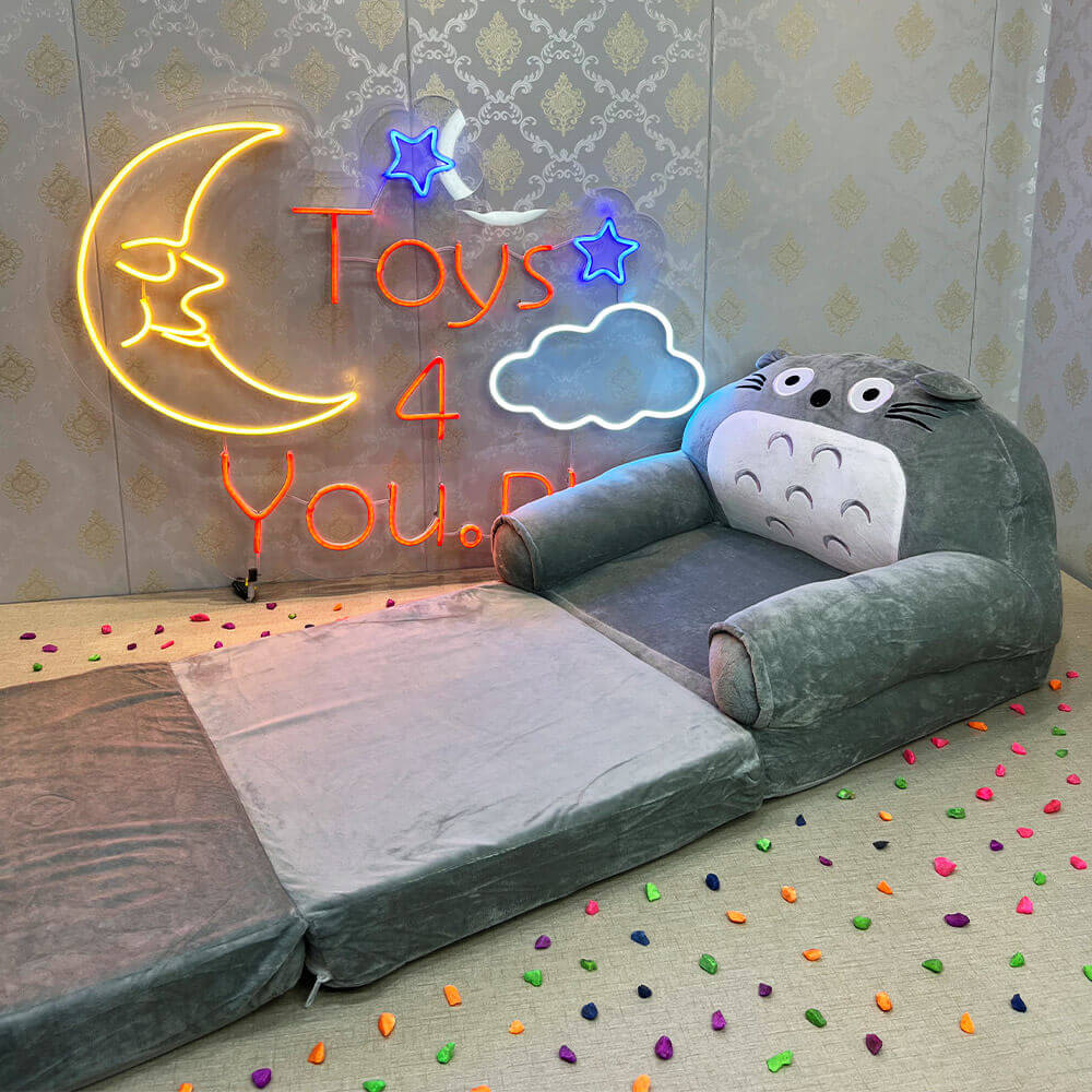 KIDS FOLDABLE SOFA CUM-BED SEATER - 3 STEP