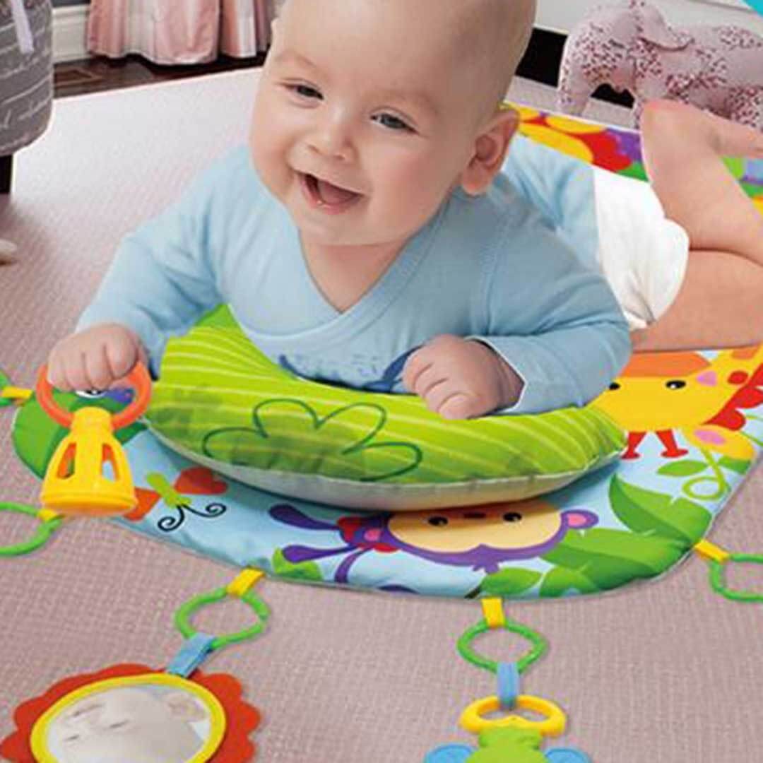 BABY ACTIVITY SOFT BLANKET WITH RATTLE