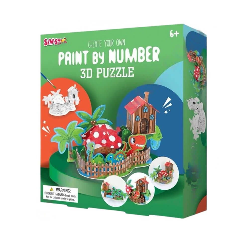 CREATE YOUR OWN PRINT BY NUMBER 3D PUZZLE