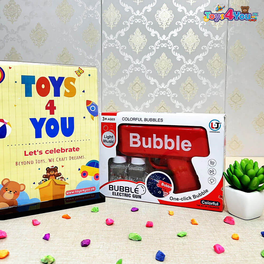 COLORFUL MONEY BUBBLES GUN FOR KIDS