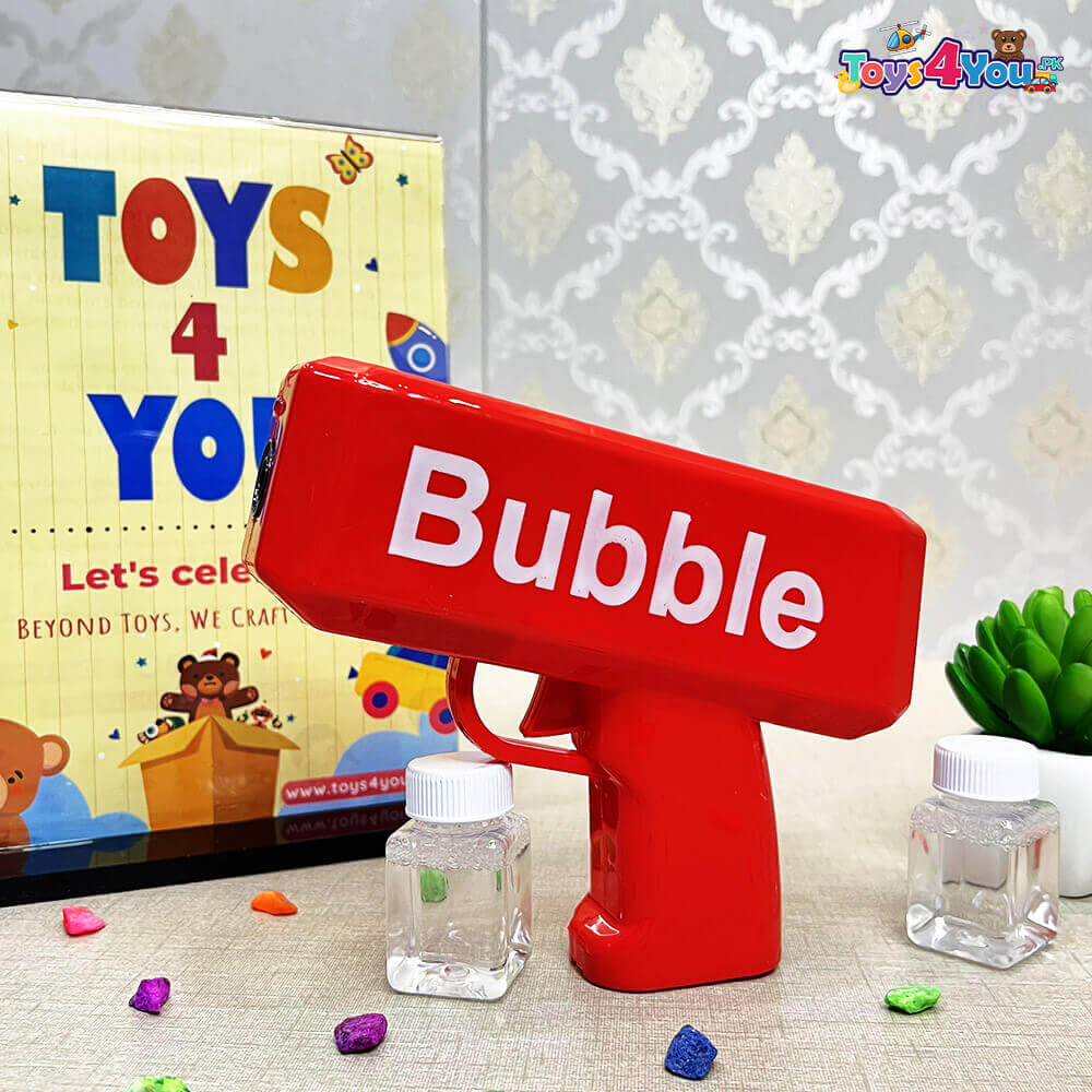 COLORFUL MONEY BUBBLES GUN FOR KIDS