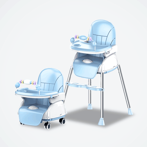 2 IN 1 BABY HIGH CHAIR BOOSTER SEAT WITH ADJUSTABLE HEIGHT