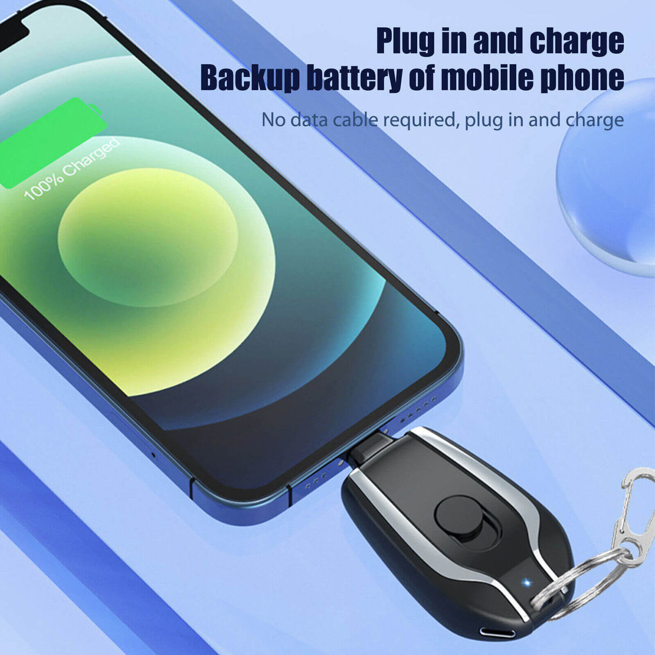 PORTABLE KEYCHAIN MINI POWER BANK