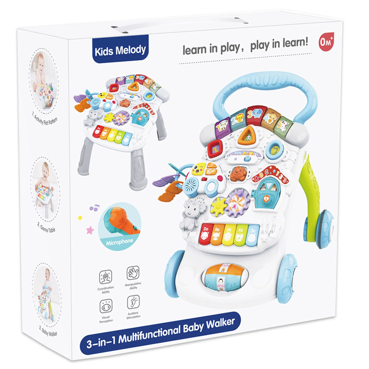 3 IN 1 MULTIFUNCTIONAL BABY ACTIVITY WALKER