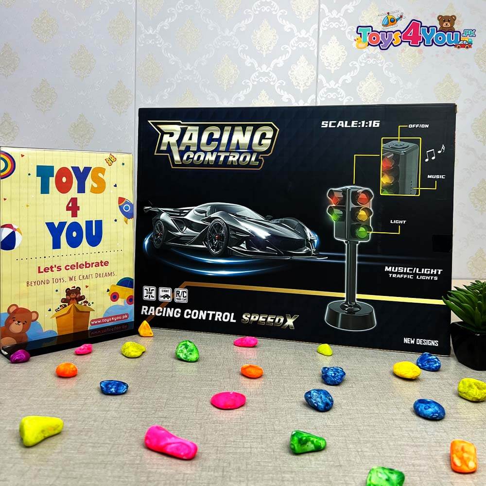 REMOTE CONTROL RACING SPORTS CAR WITH SCARING & FOOT RACE