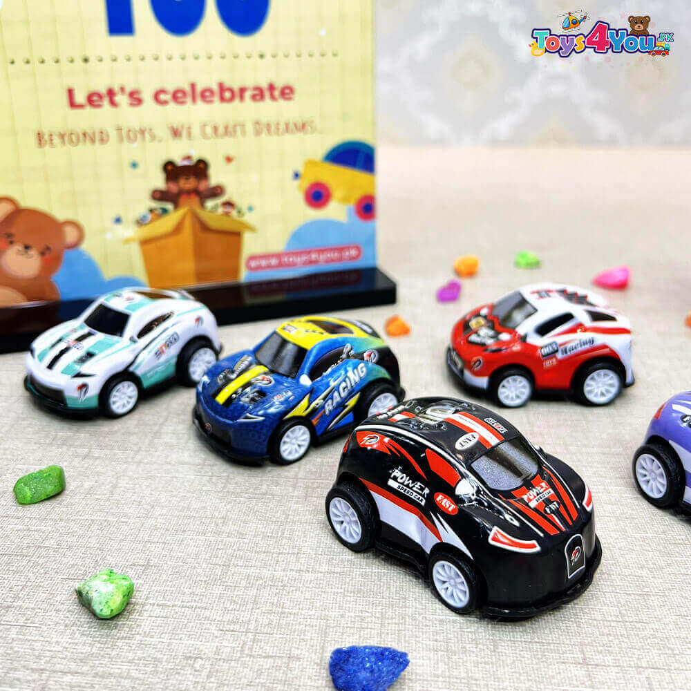 KIDS MINI CARTON DIE CAST MODEL - 6 PCS