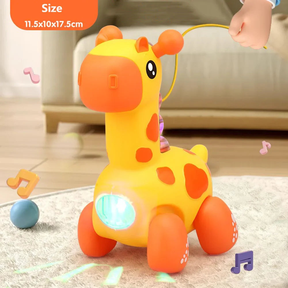 GIRAFFE CRAWLING TOYS LIGHT WITH MUSIC