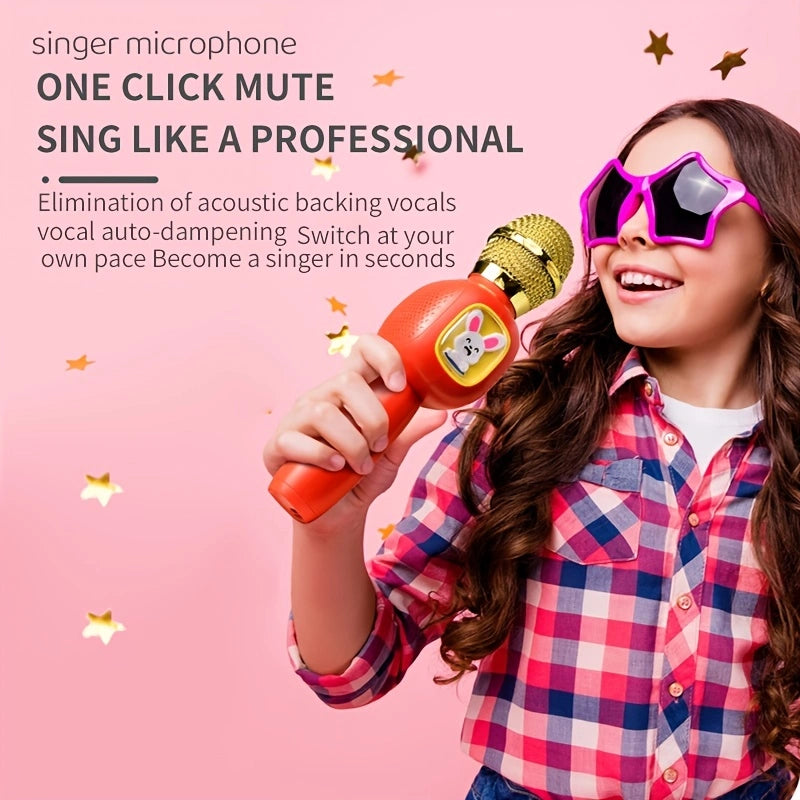 CHILDREN'S MICROPHONE KARAOKE SINGING SPEAKER INTEGRATED MUSIC