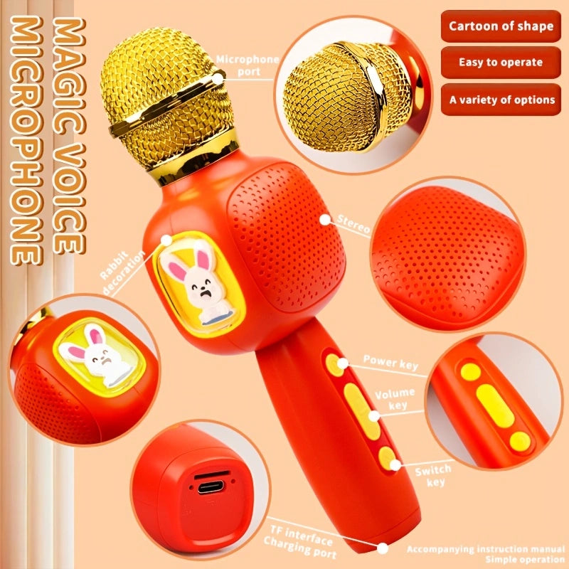 CHILDREN'S MICROPHONE KARAOKE SINGING SPEAKER INTEGRATED MUSIC