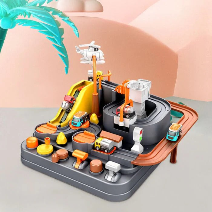 EDUCATIONAL RACING RAIL CAR ADVENTURE GAME