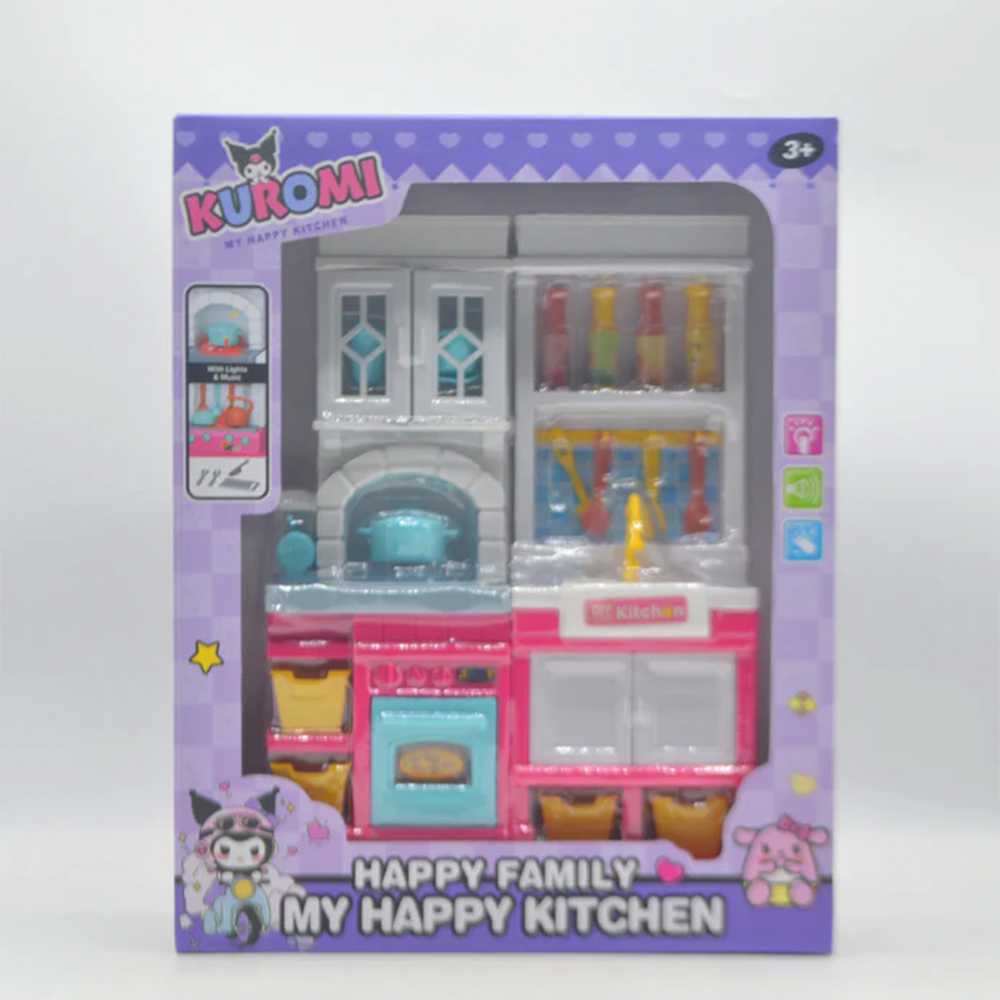 HAPPY FAMILY KITCHEN SET WITH LIGHT & SOUND