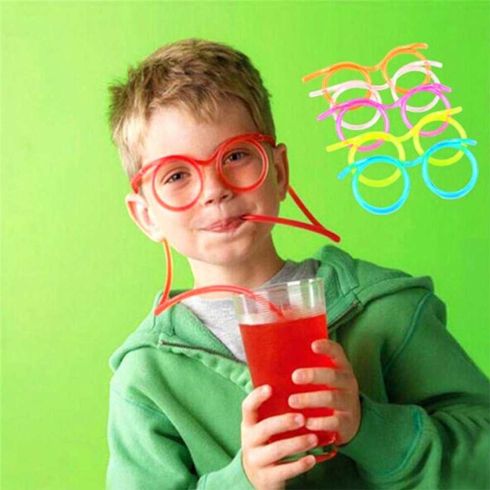 FUNNY PARTY SILLY STRAW GLASSES FOR KIDS