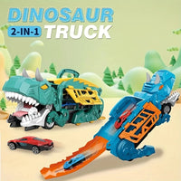 Thumbnail for 2 IN 1 DINOSAUR TRANSPORT TRUCK TRACK SET