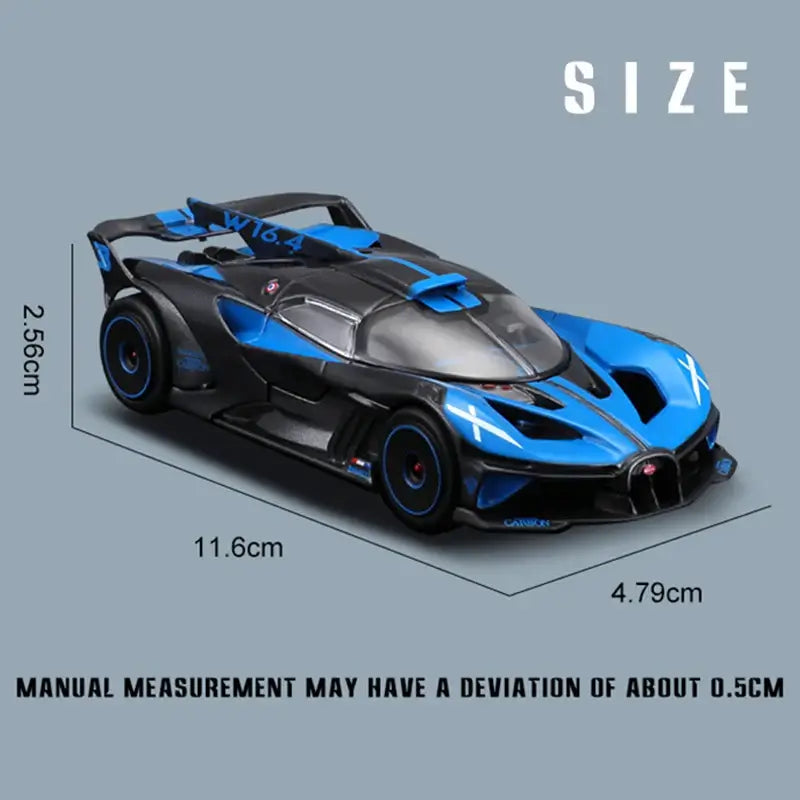 1:24 SCALE BUGATTI BOLIDE ALLOY DIECAST MODEL